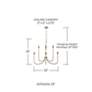 6_Capital Marley 33" Wide Mystic Bronze 8-Light Chandelier more views