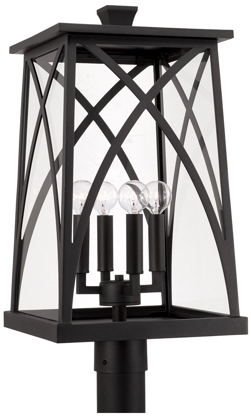 Thumbnail2 of Capital Marshall 22 1/4"H Black 4-Light Outdoor Post Light