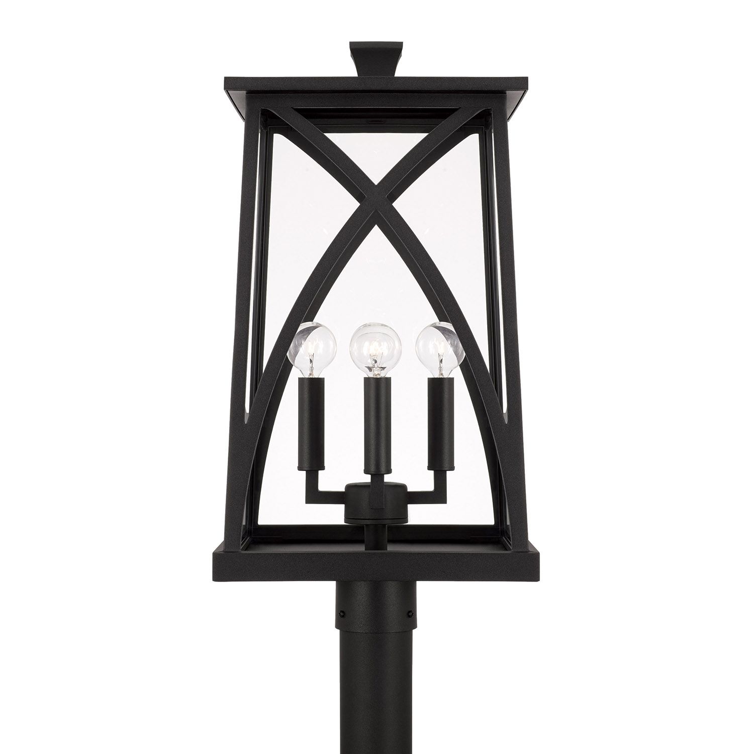 Thumbnail4 of Capital Marshall 22 1/4"H Black 4-Light Outdoor Post Light more views