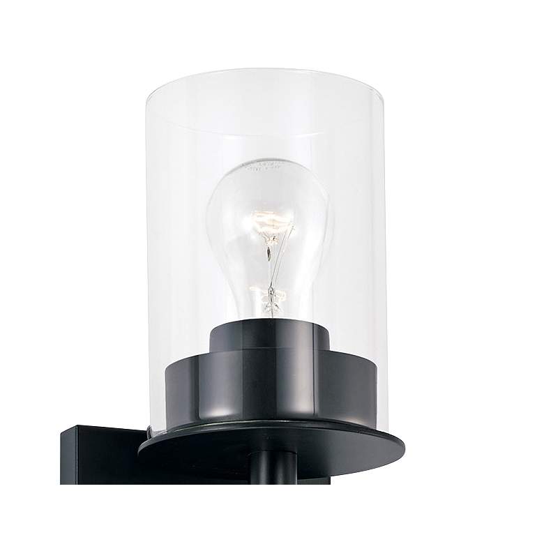Image 4 Capital Mason 13" High Matte Black Wall Sconce more views