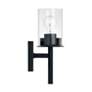 7_Capital Mason 13" High Matte Black Wall Sconce more views