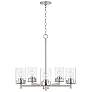 2_Capital Mason 26" Wide Brushed Nickel 5-Light Chandelier