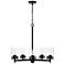 Capital Mason 26" Wide Matte Black 5-Light Chandelier