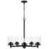 Capital Mason 26" Wide Matte Black 5-Light Chandelier