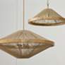 7_Capital Maya 19 3/4" Matte Brass and Natural Jute Cone Ceiling Light more views
