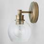 3_Capital Mid Century 9 3/4" High Aged Brass Wall Sconce more views