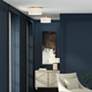 3_Capital Midtown 15 3/4" Wide Aged Brass Drum Ceiling Light more views