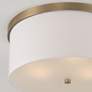 4_Capital Midtown 15 3/4" Wide Aged Brass Drum Ceiling Light more views
