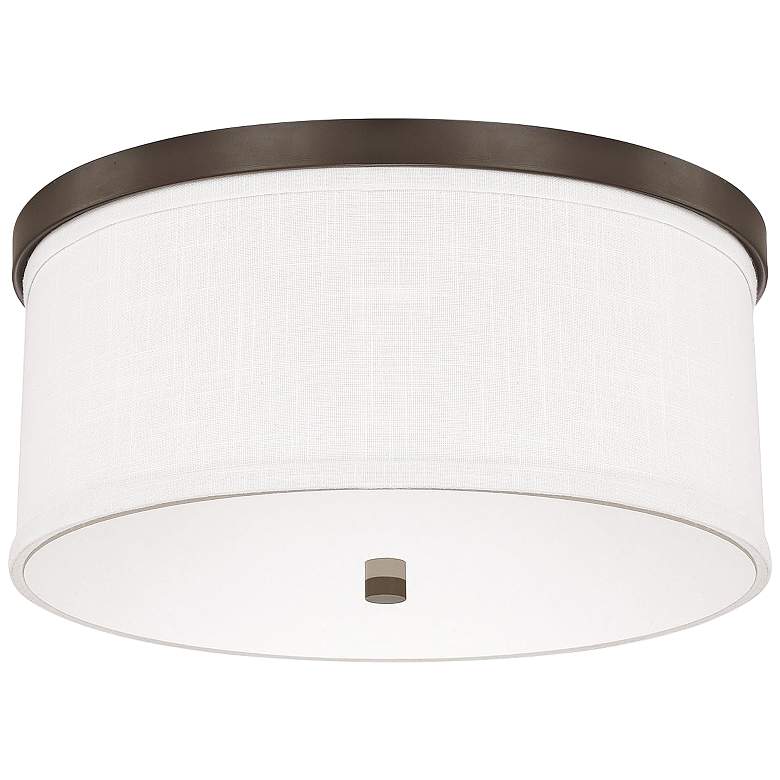 Image 1 Capital Midtown 15 3/4" Wide Burnished Bronze Ceiling Light