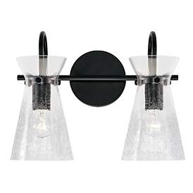 Image4 of Capital Mila 11" High Matte Black 2-Light Wall Sconce more views