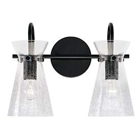 Image5 of Capital Mila 11" High Matte Black 2-Light Wall Sconce more views