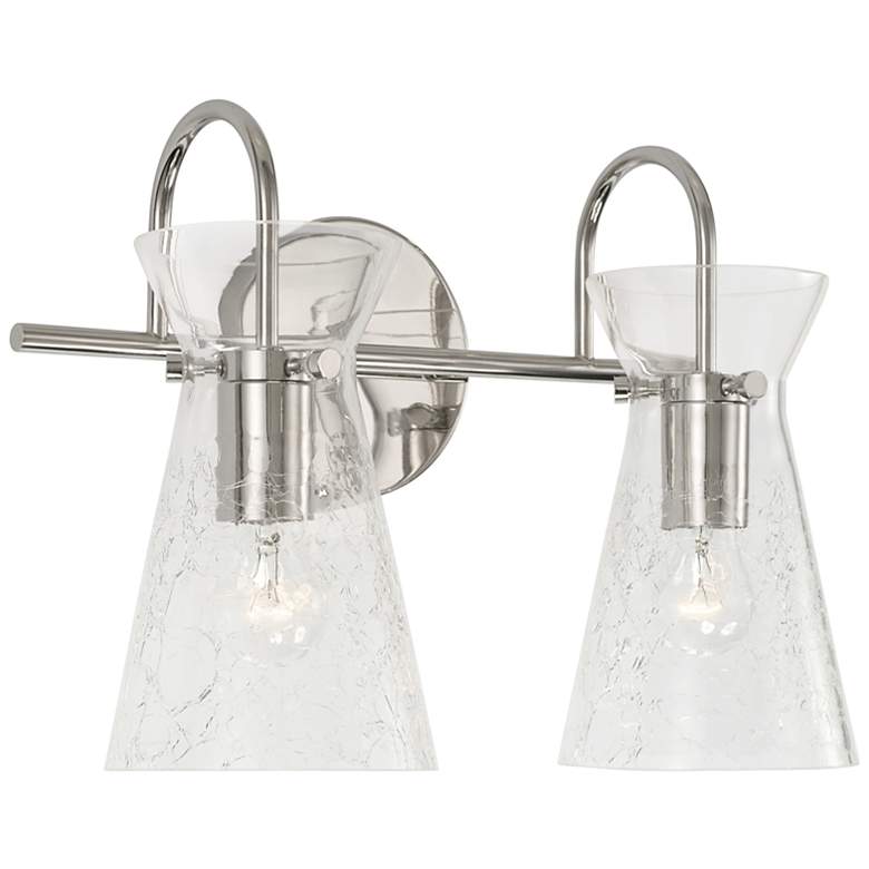 Image 4 Capital Mila 11" High Polished Nickel 2-Light Wall Sconce more views