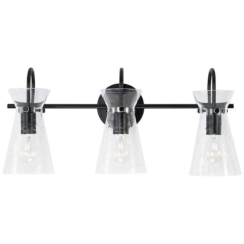 Image 2 Capital Mila 24" Wide Matte Black 3-Light Bath Light