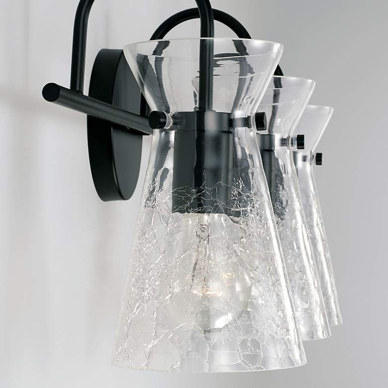 Image 5 Capital Mila 24" Wide Matte Black 3-Light Bath Light more views