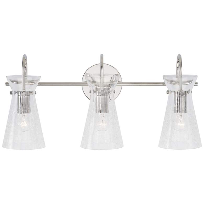 Image 2 Capital Mila 24" Wide Polished Nickel 3-Light Bath Light