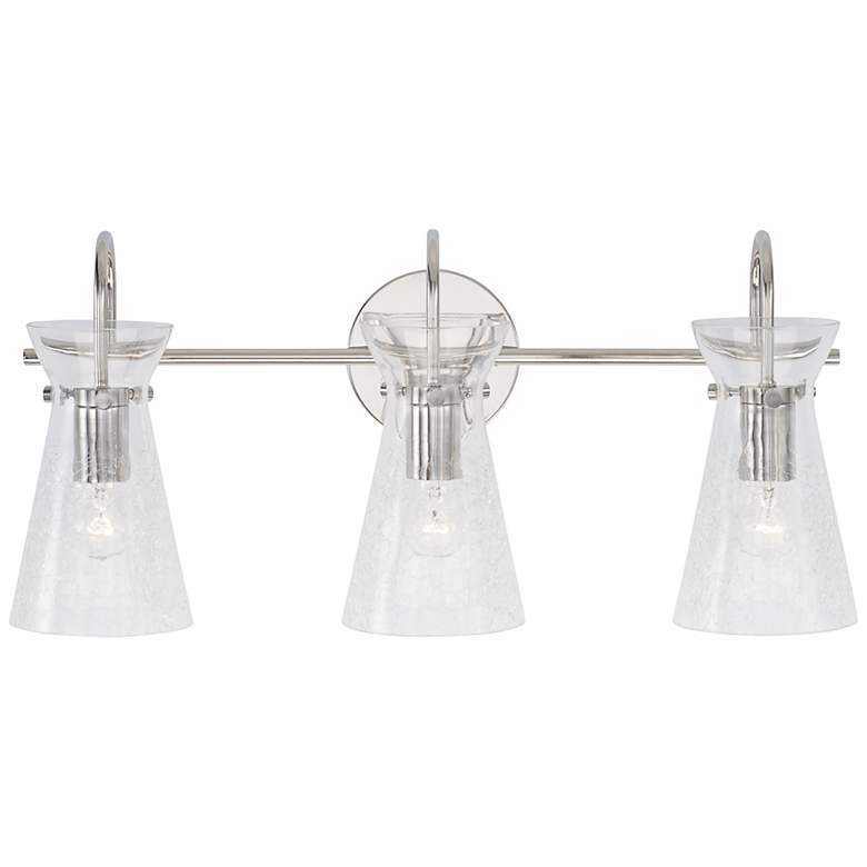 Image 2 Capital Mila 24 inch Wide Polished Nickel 3-Light Bath Light