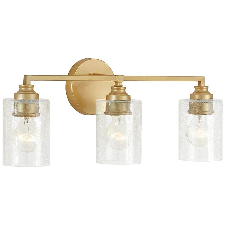 Image 1 Capital Milan 23 inch Wide Capital Gold 3-Light Bath Light