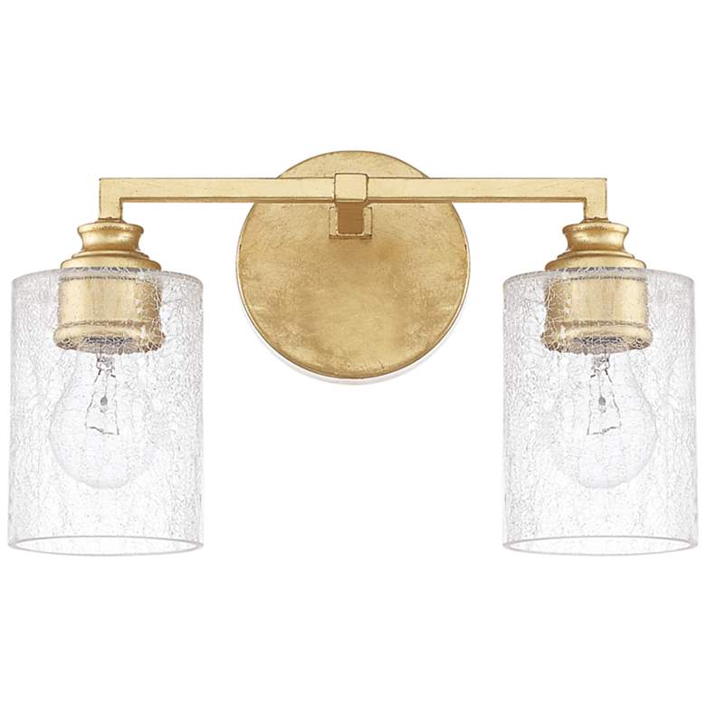 Image 1 Capital Milan 9 inch High Capital Gold 2-Light Wall Sconce