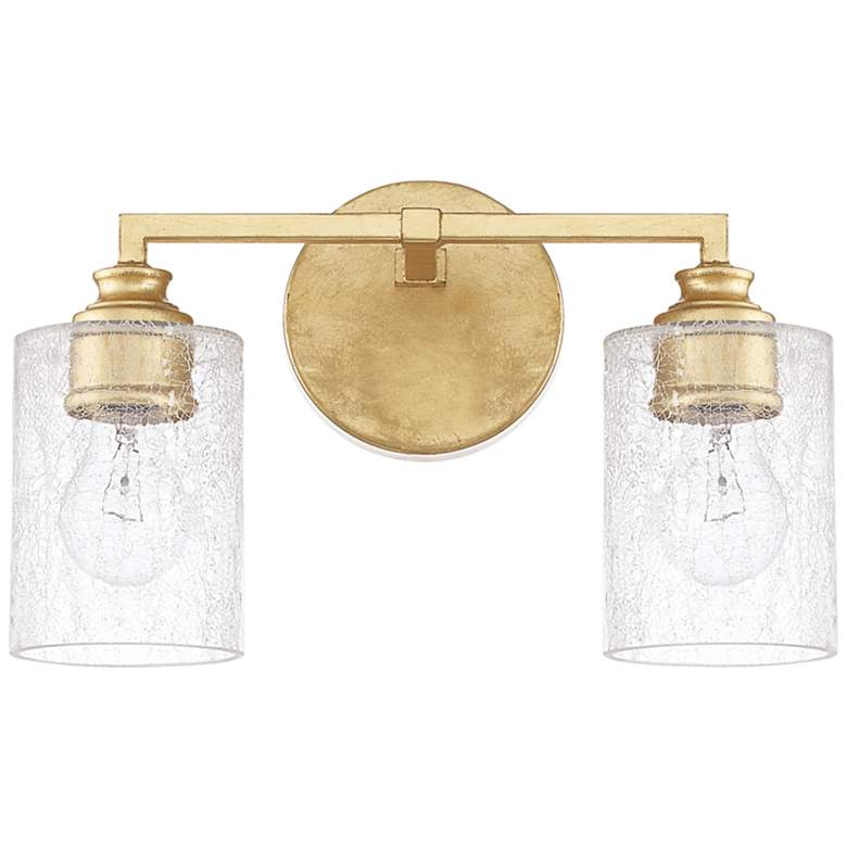 Image 1 Capital Milan 9" High Capital Gold 2-Light Wall Sconce