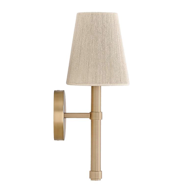 Image 5 Capital Mira 16 3/4" High Matte Brass Wall Sconce more views