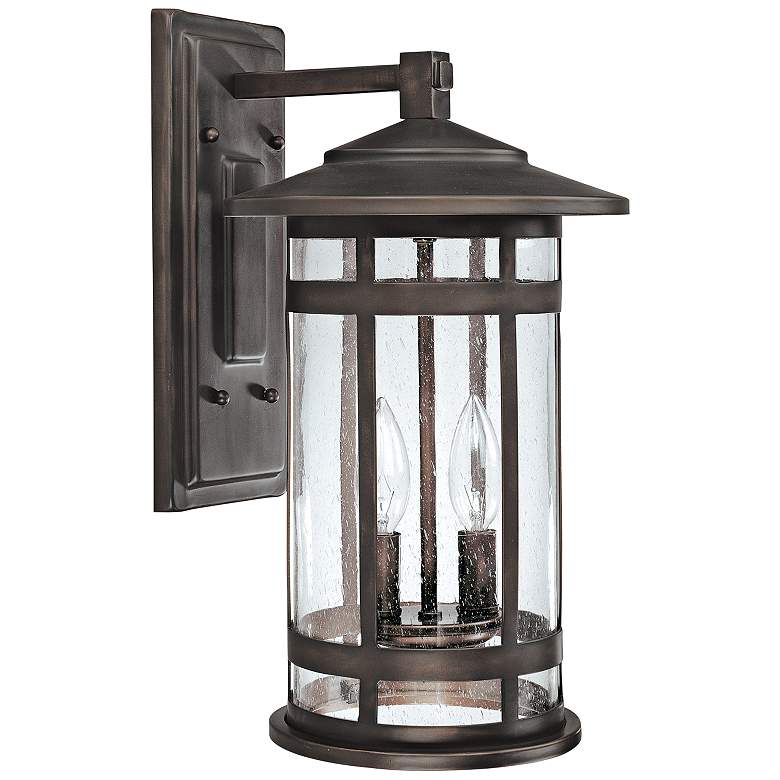 Image 1 Capital Mission Hills 16 1/2"H Bronze Outdoor Wall Light