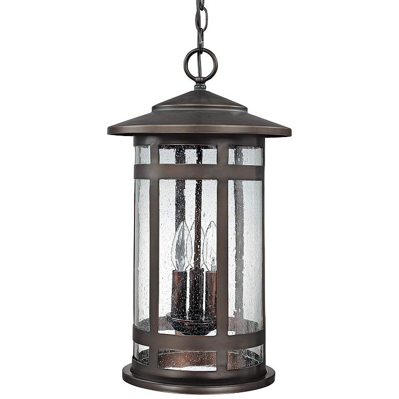 Image 1 Capital Mission Hills 19"H Bronze Outdoor Hanging Light