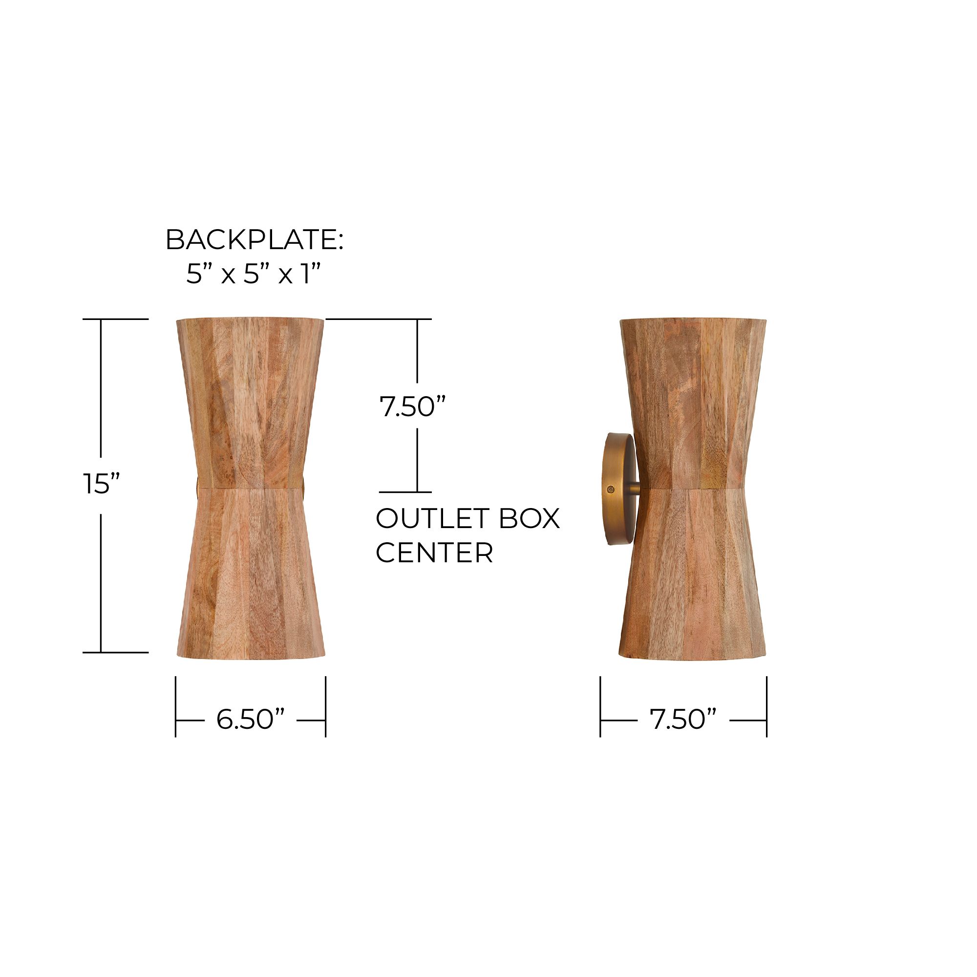 Image 6 Capital Nadeau 15" High Light Wood Wall Sconce more views