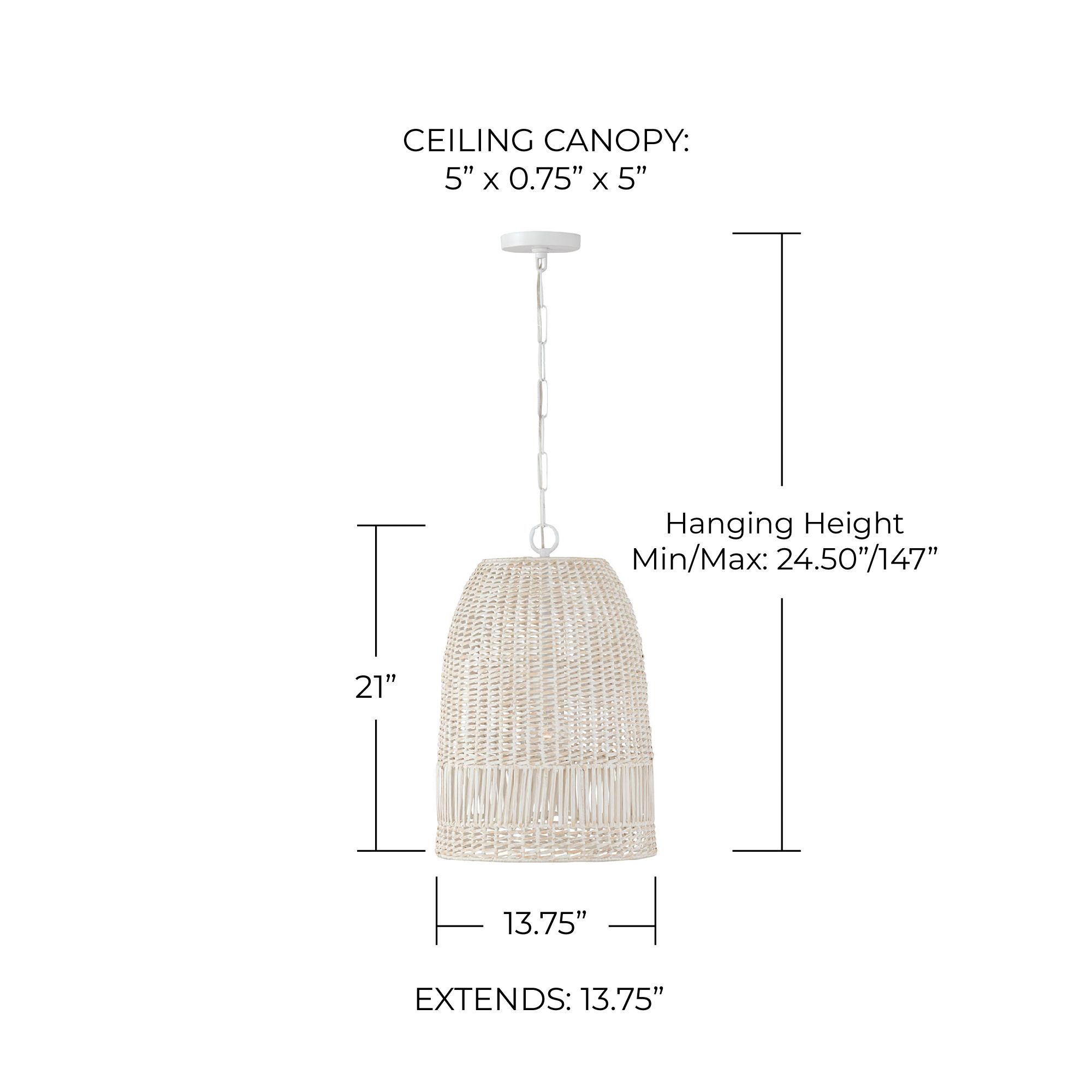 Image 5 Capital Naomi 13 3/4" Wide Chalk White Pendant Light more views