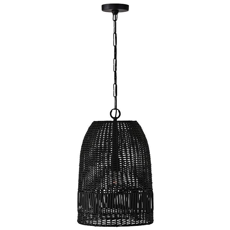 Image 2 Capital Naomi 13 3/4" Wide Matte Black Pendant Light