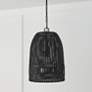 1_Capital Naomi 13 3/4" Wide Matte Black Pendant Light