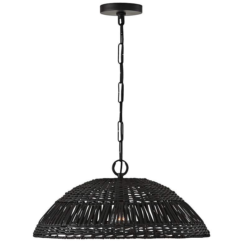 Image 2 Capital Naomi 21" Wide Matte Black Pendant Light