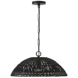 Capital Naomi 21" Wide Matte Black Pendant Light