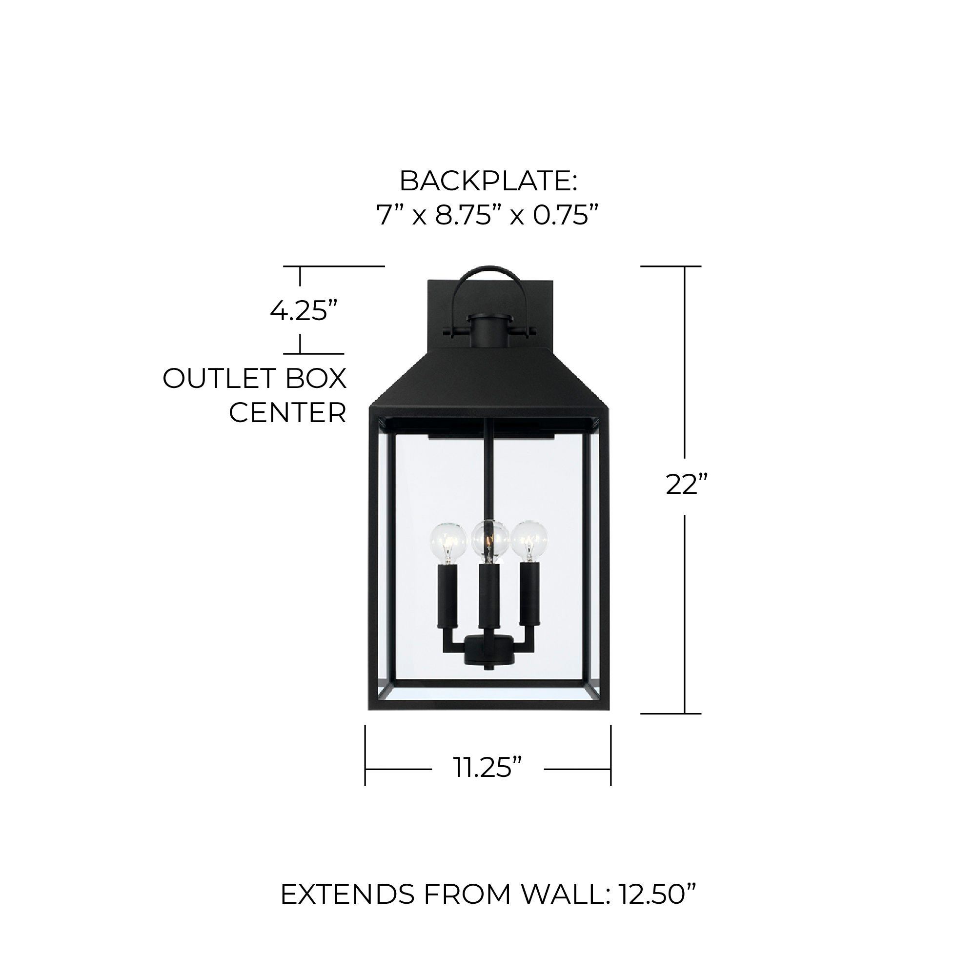Image 6 Capital Nelson 22" High Black Outdoor Wall Light more views