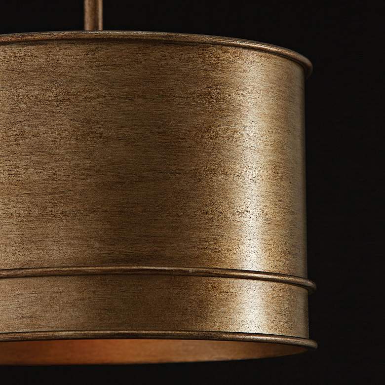 Image 4 Capital Nole 14" Wide Mystic Luster Drum Pendant Light more views