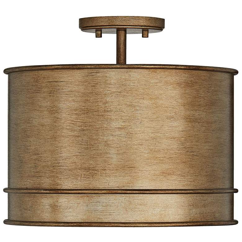 Image 5 Capital Nole 14" Wide Mystic Luster Drum Pendant Light more views