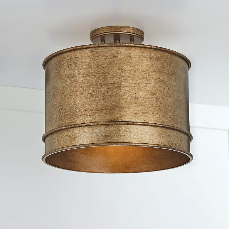 Image 7 Capital Nole 14" Wide Mystic Luster Drum Pendant Light more views
