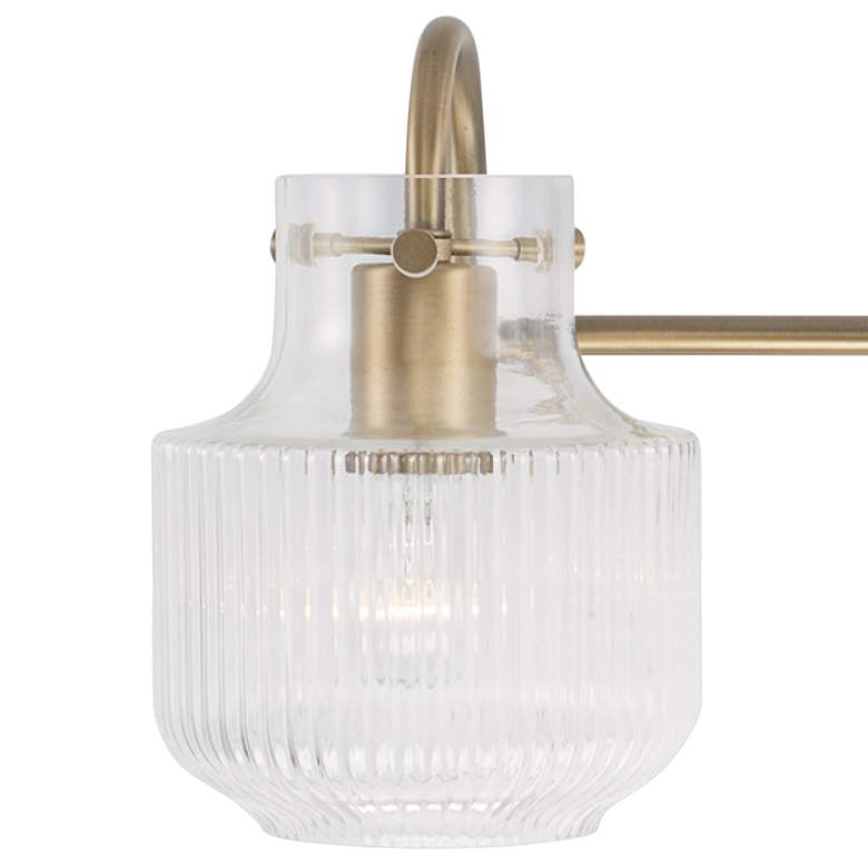 Image 3 Capital Nyla 24 1/4" Wide Aged Brass 3-Light Bath Light more views