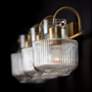 6_Capital Nyla 24 1/4" Wide Aged Brass 3-Light Bath Light more views