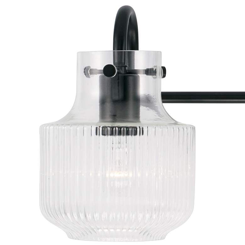 Image 3 Capital Nyla 24 1/4" Wide Matte Black 3-Light Bath Light more views