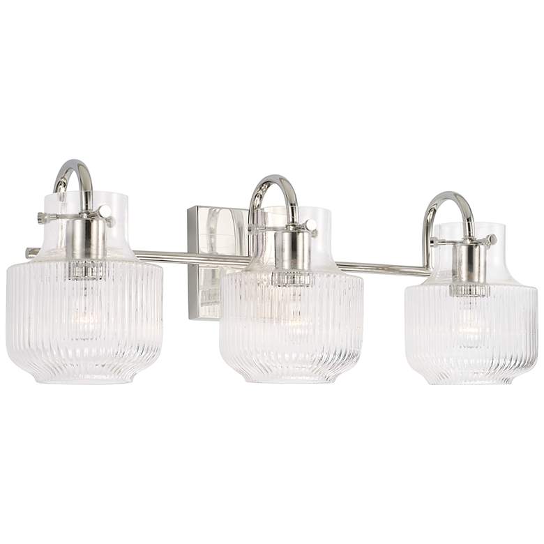 Image 4 Capital Nyla 24 1/4 inch Wide Polished Nickel 3-Light Bath Light more views