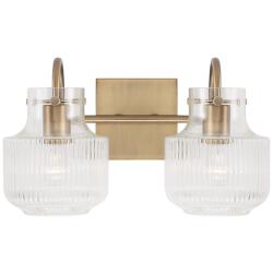 Capital Nyla 9&quot; High Aged Brass 2-Light Wall Sconce