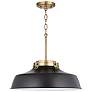 Capital Oakwood 18" Wide Brass and Warm White Pendant Light