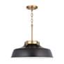 Capital Oakwood 18" Wide Brass and Warm White Pendant Light