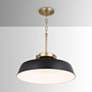 Capital Oakwood 18" Wide Brass and Warm White Pendant Light