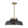Capital Oakwood 18" Wide Brass and Warm White Pendant Light