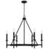 Capital Ogden 33 1/4"W Brushed Black Iron 6-Light Chandelier
