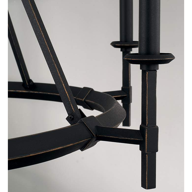 Image 3 Capital Ogden 33 1/4"W Brushed Black Iron 6-Light Chandelier more views