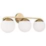 2_Capital Oliver 25 1/2" Wide Matte Brass 3-Light Bath Light