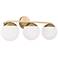 Capital Oliver 25 1/2" Wide Matte Brass 3-Light Bath Light