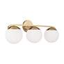 3_Capital Oliver 25 1/2" Wide Matte Brass 3-Light Bath Light more views